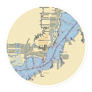 PORT 32 Cape Coral (Fort Myers, FL) NOAA Chart Sticker