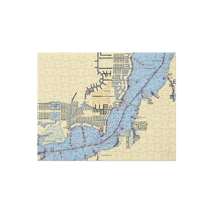 Dolphin Marina (Fort Myers, FL) NOAA Chart Jigsaw Puzzle