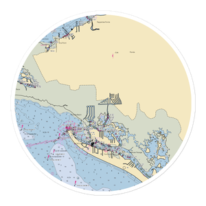 Latitude 26° Waterfront Resort & Marina - Fort Myers Beach (Fort Myers, FL) NOAA Chart Sticker