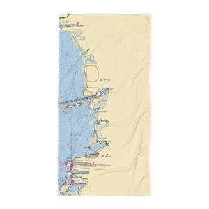 Rivers Edge Lounge and Marina (Brandon, FL) NOAA Chart Towel