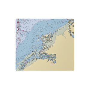 The Marinas at Little Harbor (Sun City Center, FL) NOAA Chart  Gaming Mouse Pad