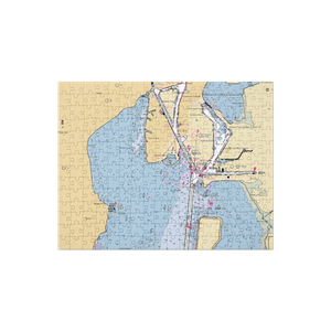 Davis Island Yacht Club (Tampa, FL) NOAA Chart Jigsaw Puzzle