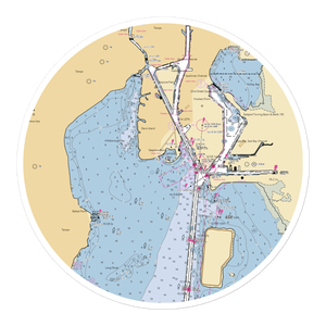 Davis Island Yacht Club (Tampa, FL) NOAA Chart Sticker