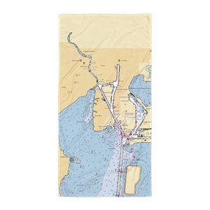 Marjorie Park Yacht Basin (Tampa, FL) NOAA Chart Towel