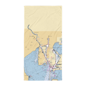 The Pointe Marina at Harbour Island (Tampa, FL) NOAA Chart Towel