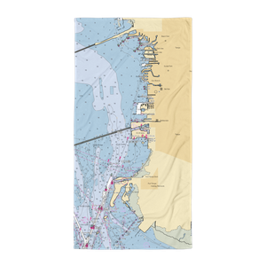 Oasis Marinas at Westshore Yacht Club (Tampa, FL) NOAA Chart Towel