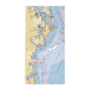 Snell Isle Marina (Saint Petersburg, FL) NOAA Chart Towel