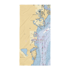 City of St. Petersburg Municipal Marina (Saint Petersburg, FL) NOAA Chart Towel