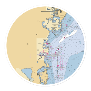 St Petersburg Yacht Club (Saint Petersburg, FL) NOAA Chart Sticker