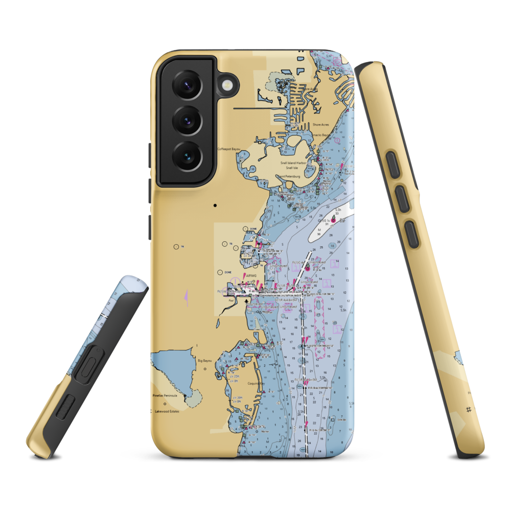  St Petersburg Sailing Center (Saint Petersburg, FL) NOAA Chart Samsung Phone Case Samsung Galaxy S22 Plus model shown