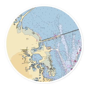 Galati Yacht Sales - Tampa Bay (Saint Petersburg, FL) NOAA Chart Sticker