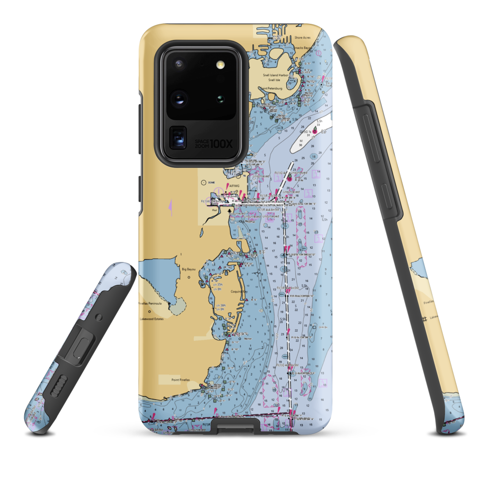 Salt Creek Marina (Saint Petersburg, FL) NOAA Chart Samsung Phone Case Samsung Galaxy S20 Ultra model shown