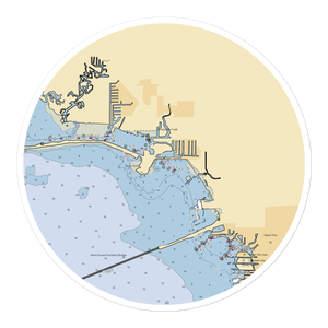 Bahama Breeze (Tampa, FL) NOAA Chart Sticker