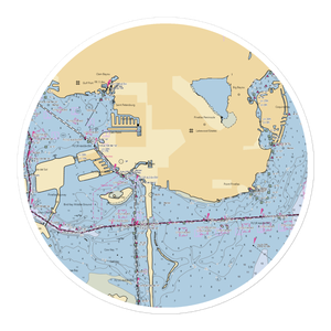 Magnuson Hotel Marina Cove (Saint Petersburg, FL) NOAA Chart Sticker