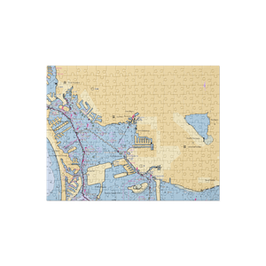 Gulfport Municipal Marina (Saint Petersburg, FL) NOAA Chart Jigsaw Puzzle