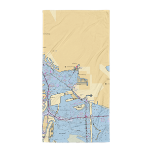 Gulfport Municipal Marina (Saint Petersburg, FL) NOAA Chart Towel