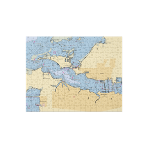 Marlow Marine (Bradenton, FL) NOAA Chart Jigsaw Puzzle