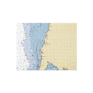 Leverocks Seafood House of St Pete Beach (New Port Richey, FL) NOAA Chart Jigsaw Puzzle