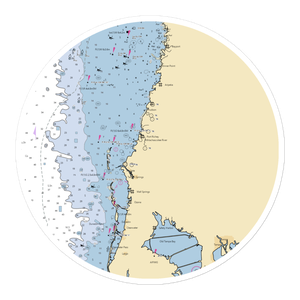 Landing At Tarpon Springs (Holiday, FL) NOAA Chart Sticker