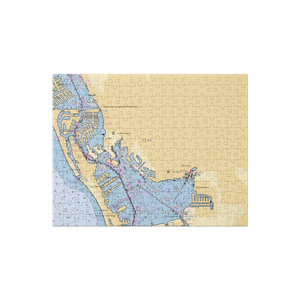 Pasadena Yacht & Country Club (Saint Petersburg, FL) NOAA Chart Jigsaw Puzzle