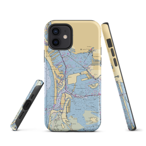 Isla Del-Sol Yacht Club Marina (Saint Petersburg, FL) NOAA Chart  Tough iPhone Case