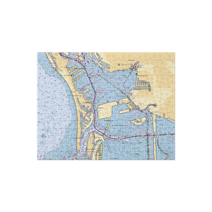 Isla Del-Sol Yacht Club Marina (Saint Petersburg, FL) NOAA Chart Jigsaw Puzzle