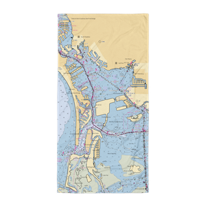 Isla Del-Sol Yacht Club Marina (Saint Petersburg, FL) NOAA Chart Towel