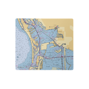 Isla Del-Sol Yacht Club Marina (Saint Petersburg, FL) NOAA Chart  Gaming Mouse Pad