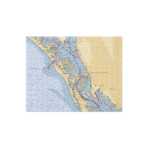 The Club at Treasure Island (Saint Petersburg, FL) NOAA Chart Jigsaw Puzzle