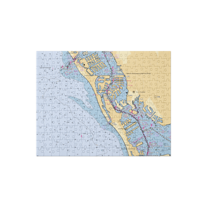 Blind Pass Marina (Saint Petersburg, FL) NOAA Chart Jigsaw Puzzle