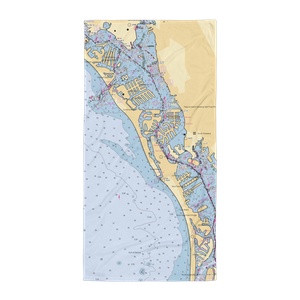 Blind Pass Marina (Saint Petersburg, FL) NOAA Chart Towel