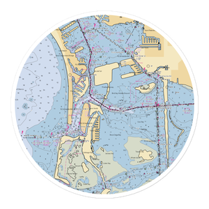 Tierra Verde Marina (Saint Petersburg, FL) NOAA Chart Sticker