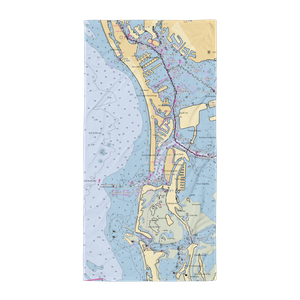 St Petersburg Yacht Club Pass-A-Grille Yacht Club (Saint Petersburg, FL) NOAA Chart Towel