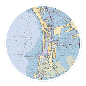 St Petersburg Yacht Club Pass-A-Grille Yacht Club (Saint Petersburg, FL) NOAA Chart Sticker