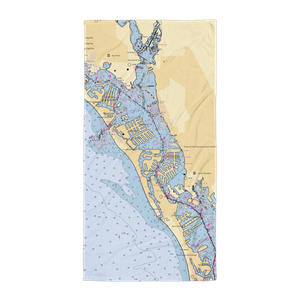 Treasure Bay Hotel and Marina (Saint Petersburg, FL) NOAA Chart Towel