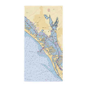 John's Pass Marina Inc (Saint Petersburg, FL) NOAA Chart Towel