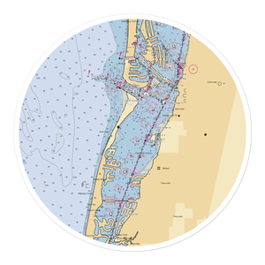 Clearwater Community Sailing Center (Clearwater Beach, FL) NOAA Chart Sticker