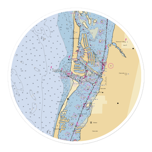 Clearwater Yacht Club (Clearwater Beach, FL) NOAA Chart Sticker