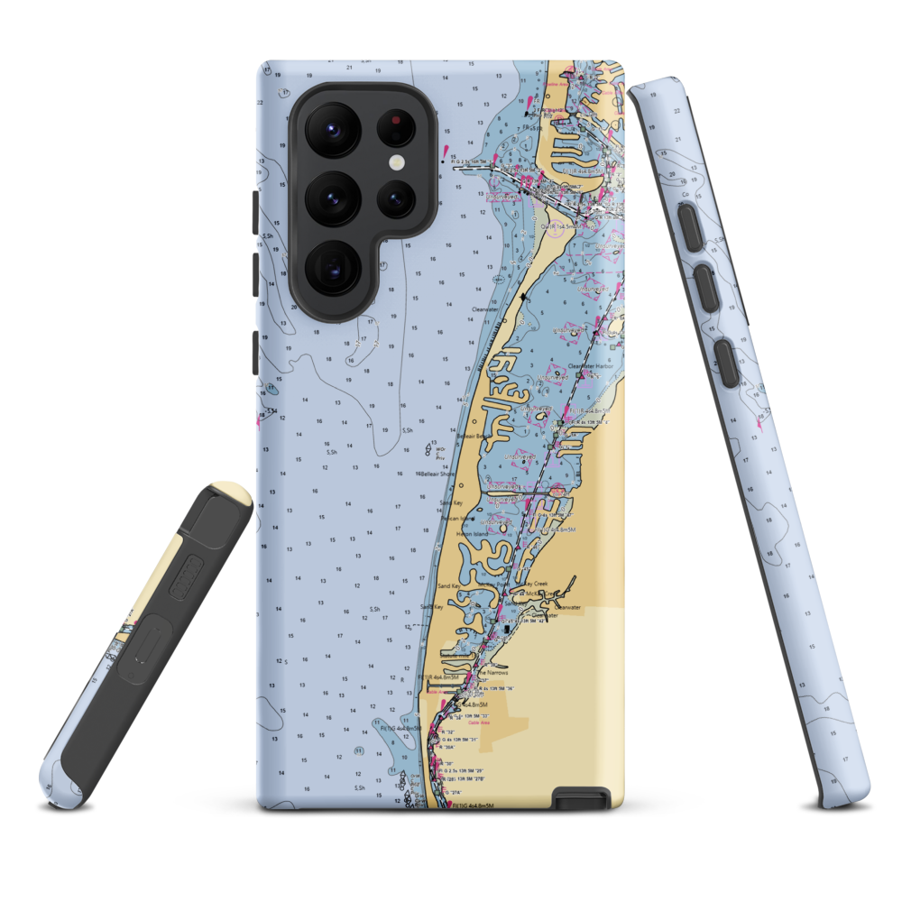 City of Belleair Beach Marina (Belleair Beach, FL) NOAA Chart Samsung Phone Case Samsung Galaxy S22 Ultra model shown
