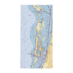 Carlouel Yacht Club (Clearwater Beach, FL) NOAA Chart Towel