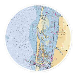 Carlouel Yacht Club (Clearwater Beach, FL) NOAA Chart Sticker