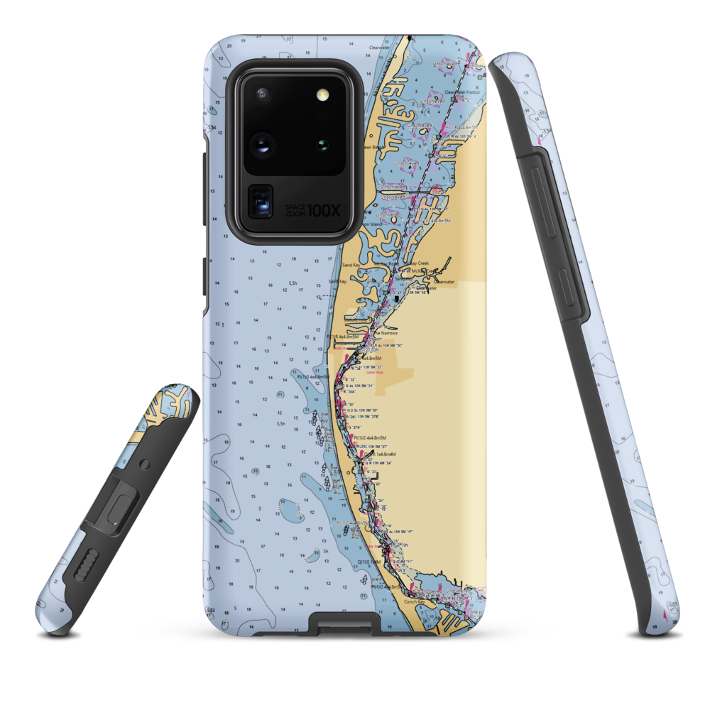 Largo Intercoastal Marine (Indian Rocks Beach, FL) NOAA Chart Samsung Phone Case Samsung Galaxy S20 Ultra model shown