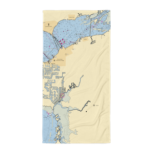 Windmill Village at Punta Gorda (El Jobean, FL) NOAA Chart Towel