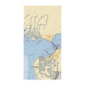 Charlotte Harbor Yacht Club (Port Charlotte, FL) NOAA Chart Towel