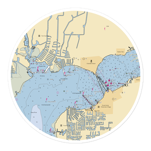 Charlotte Harbor Yacht Club (Port Charlotte, FL) NOAA Chart Sticker