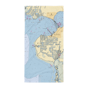 Isles Yacht Club (Port Charlotte, FL) NOAA Chart Towel