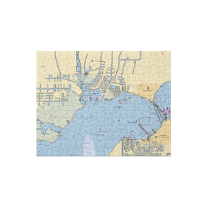 Grassy Point Yacht Club (Port Charlotte, FL) NOAA Chart Jigsaw Puzzle