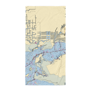 Tarpon Point Marina (Fort Myers, FL) NOAA Chart Towel