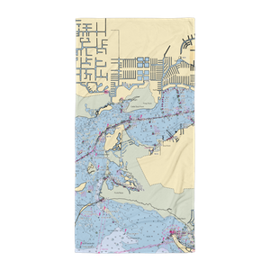 St Charles Yacht Club (Fort Myers, FL) NOAA Chart Towel