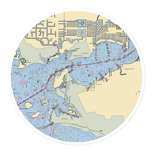 St Charles Yacht Club (Fort Myers, FL) NOAA Chart Sticker